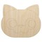 Round Cat Face Side Eye Unfinished Wood Shape Piece Cutout for DIY Craft Projects